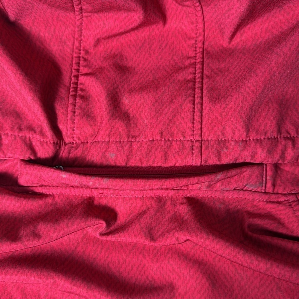 Free Country Womens Red Herringbone Softshell Hooded Jacket Size 1X - Picture 8 of 14